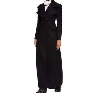 Burberry floor length wool and cashmere coat